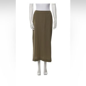 CALVIN KLEIN Green Midi Skirt